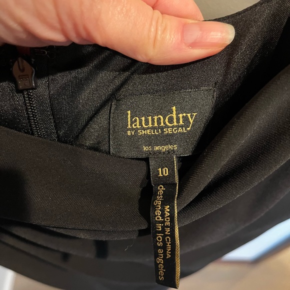 Little Black Dress. Laundry|Black Spaghetti Strap Dress|Size 10 - Picture 3 of 7